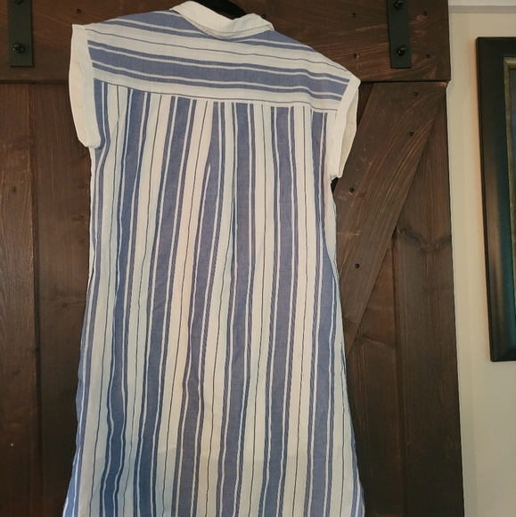 NWT Ellison Striped Cotton Shirt Dress SZ Med - Picture 5 of 5